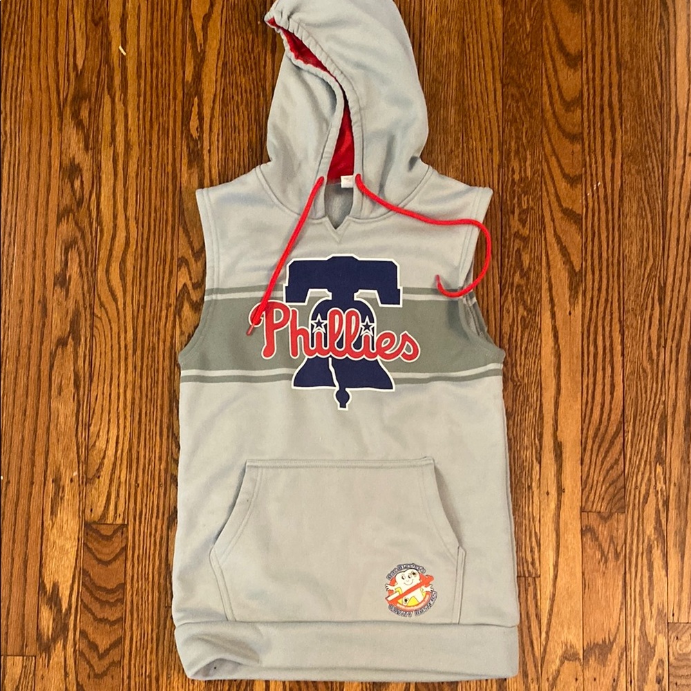 Hooded Sleeveless Youth Kids Phillies Sweatshirt